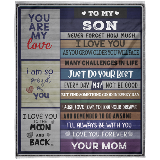 To My Son | FLM Arctic Fleece Blanket 50x60