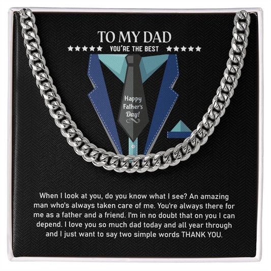 To My Dad | Cuban Link Chain