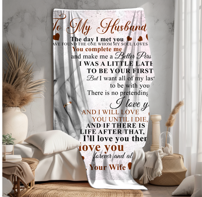 To My Husband | FLM Arctic Fleece Blanket 50x60